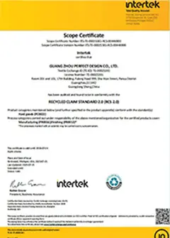 Stolt sertifisert som medlem av Recycled Claim Standard (RJC).