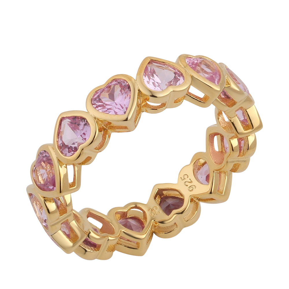 R03230 925 sterlings&oslash;lvring med CZ-motiv