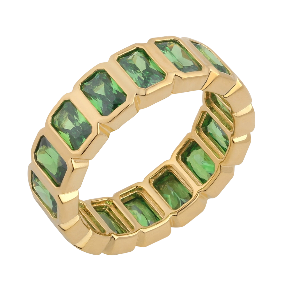 R03939 925 sterlings&oslash;lvring med CZ-motiv