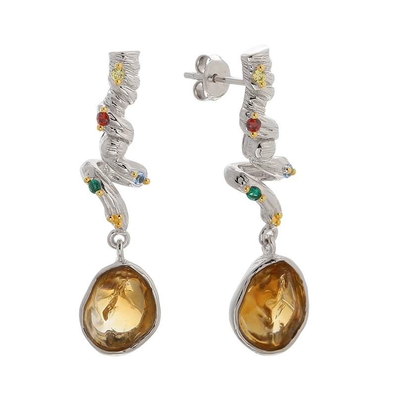 YE03624 H&aring;ndlaget Critine-&oslash;rering i 925 sterlings&oslash;lv