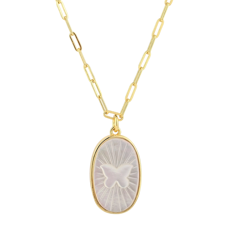 PLN03268 MOP-halskjede i 925 sterlings&oslash;lv